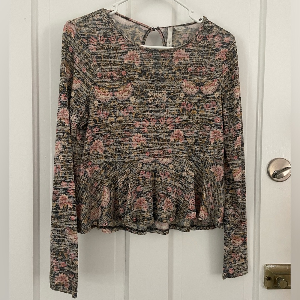 Floral Peplum Top
